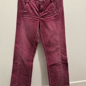 Armani Mauve pink corduroy Straight-Leg Jeans